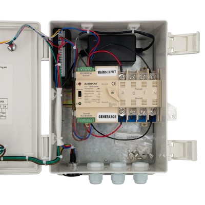 Автоматический ввод резерва AISIKAI ASKQ-63A/4P (автоматика ATS/АВР) для генераторов 5 – 20 кВт (380 В)