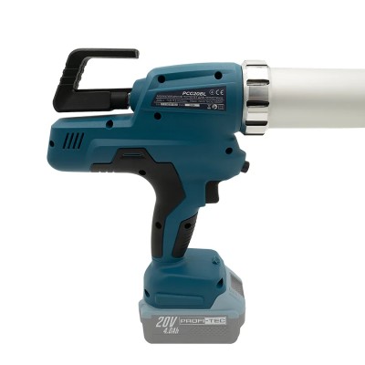 Аккумуляторный пистолет-шприц для герметиков PROFI-TEC PCG20BL POWERLine (2×PT2040MP (4.0 Ач), зарядное устройство)