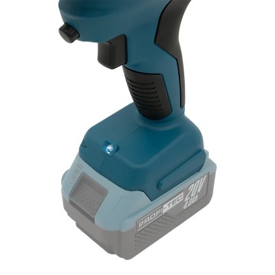 Аккумуляторный пистолет-шприц для герметиков PROFI-TEC PCG20BL POWERLine (2×PT2040MP (4.0 Ач), зарядное устройство)