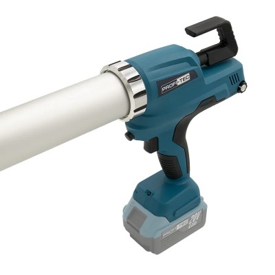 Аккумуляторный пистолет-шприц для герметиков PROFI-TEC PCG20BL POWERLine (2×PT2040MP (4.0 Ач), зарядное устройство)