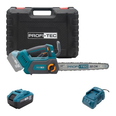 Аккумуляторная цепная пила PROFI-TEC PCS1220 UltraCore (1×PT2040EP (4.0 Ач), зарядное устройство)