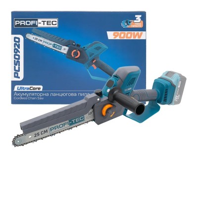 Аккумуляторная цепная пила PROFI-TEC PCS0920 UltraCore (без аккумулятора и зарядного устройства)
