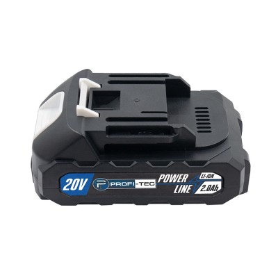 Аккумуляторная батарея PROFI-TEC PT2020MP POWERLine (20 В / 2.0 Ач, высокотоковая, с индикатором)