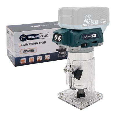 Аккумуляторный фрезер PROFI-TEC PRD2068BL POWERLine (без аккумулятора и зарядного устройства)