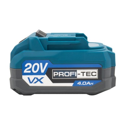 Аккумуляторная батарея PROFI-TEC PT2040VX POWERLine (20 В / 4.0 Ач, высокотоковая, с индикатором)