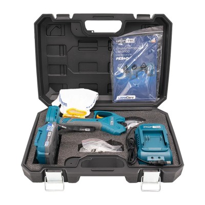 Аккумуляторный секатор PROFI-TEC PES40 UltraCore (1×PT2020VX (2.0 Ач), зарядное устройство)