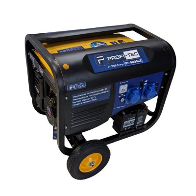 Генератор бензиновый PROFI-TEC PE-9000GE (8.0-8.5 кВт, электростартер)