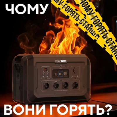 Портативная зарядная станция PROFI-TEC PPS600 LiFePO₄ (600 Вт, батарея 512 Вт·ч)