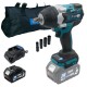 Аккумуляторный гайковерт PROFI-TEC DTW800BL POWERLine (1×PT2040MP (4.0 Ач), зарядное устройство)