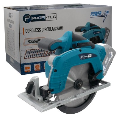 Аккумуляторная дисковая пила PROFI-TEC PCA18520BL POWERLine (без аккумулятора и зарядного устройства)