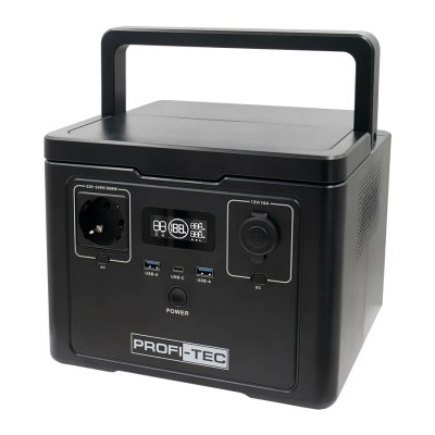 Портативная зарядная станция PROFI-TEC PPS600 LiFePO₄ (600 Вт, батарея 512 Вт·ч)