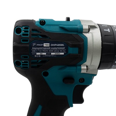Аккумуляторная дрель-шуруповерт PROFI-TEC DHP485BL POWERLine (без аккумулятора и зарядного устройства)