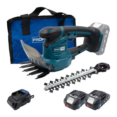 Аккумуляторные ножницы-кусторез PROFI-TEC PHT1110 POWERLine (2×PT2020MP (2.0 Aч), зарядное устройство)