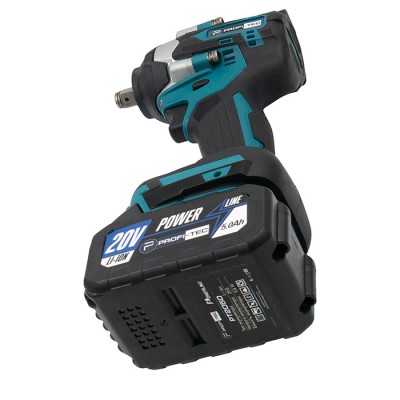 Аккумуляторный гайковерт PROFI-TEC DTW500BL POWERLine (2×PT2040MP (4.0 Ач), зарядное устройство)