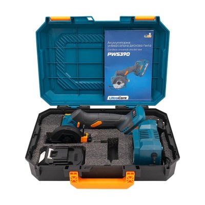 Аккумуляторная универсальная дисковая пила PROFI-TEC PWS390 UltraCore (1×PT2520MP (2.5 Ач), зарядное устройство)