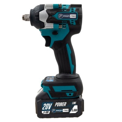 Аккумуляторный гайковерт PROFI-TEC DTW500BL POWERLine (2×PT2040MP (4.0 Ач), зарядное устройство)