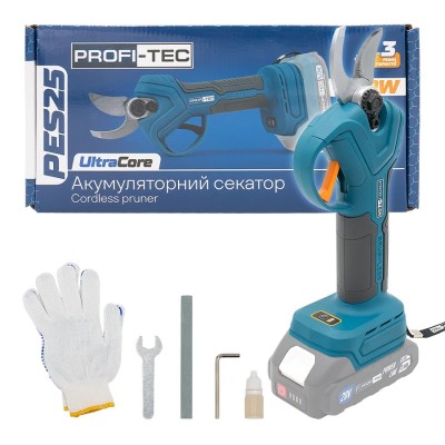 Аккумуляторный секатор PROFI-TEC PES25 UltraCore (без аккумулятора и зарядного устройства)