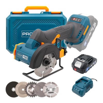 Аккумуляторная универсальная дисковая пила PROFI-TEC PWS390 UltraCore (1×PT2520MP (2.5 Ач), зарядное устройство)